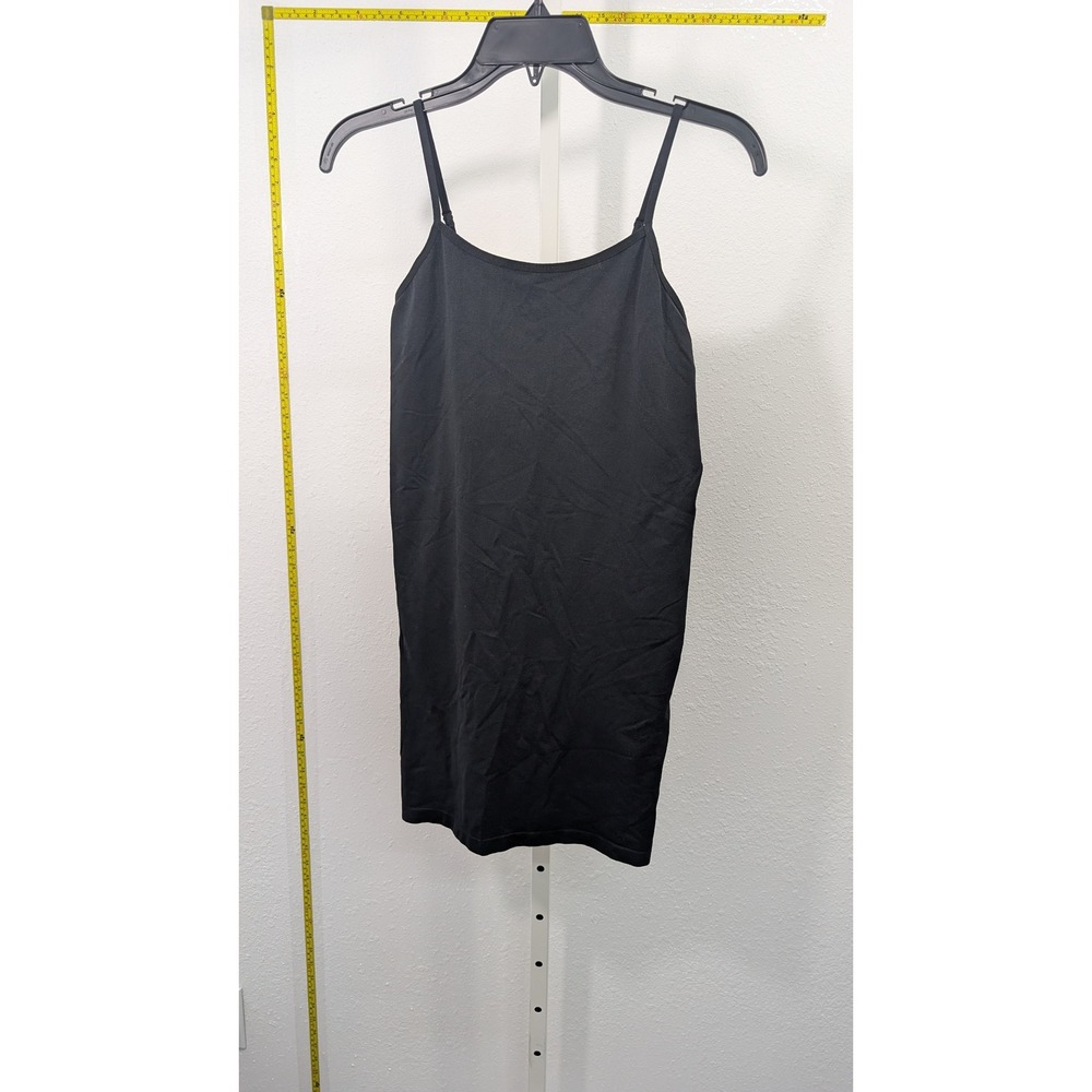 Mossimo Black Seamless Camisole Slip Adjustable Straps XS/S Long Tank Top